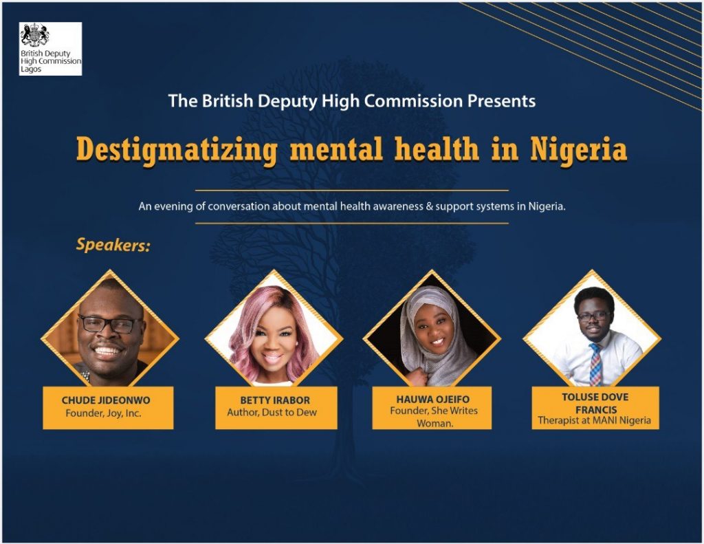 Chude Jideonwo to speak on mental health at British High Commission Mental Health Poster 1024x791