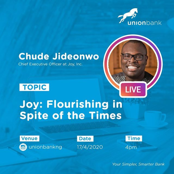 Union Bank Hosts Chude On InstaLive