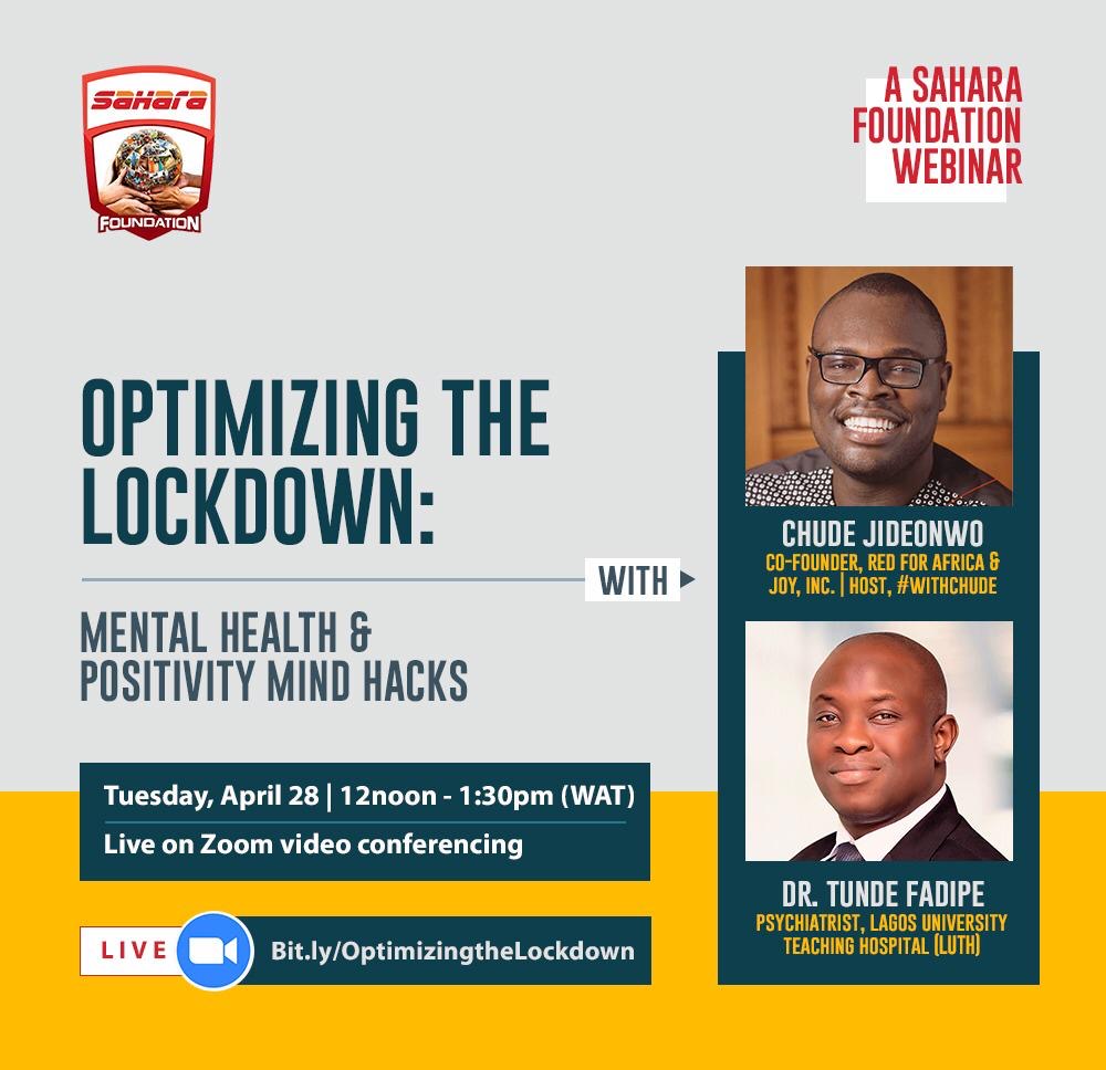 Chude Jideonwo to speak on Optimizing the Lockdown at Sahara Foundation Webinar IMG 0593