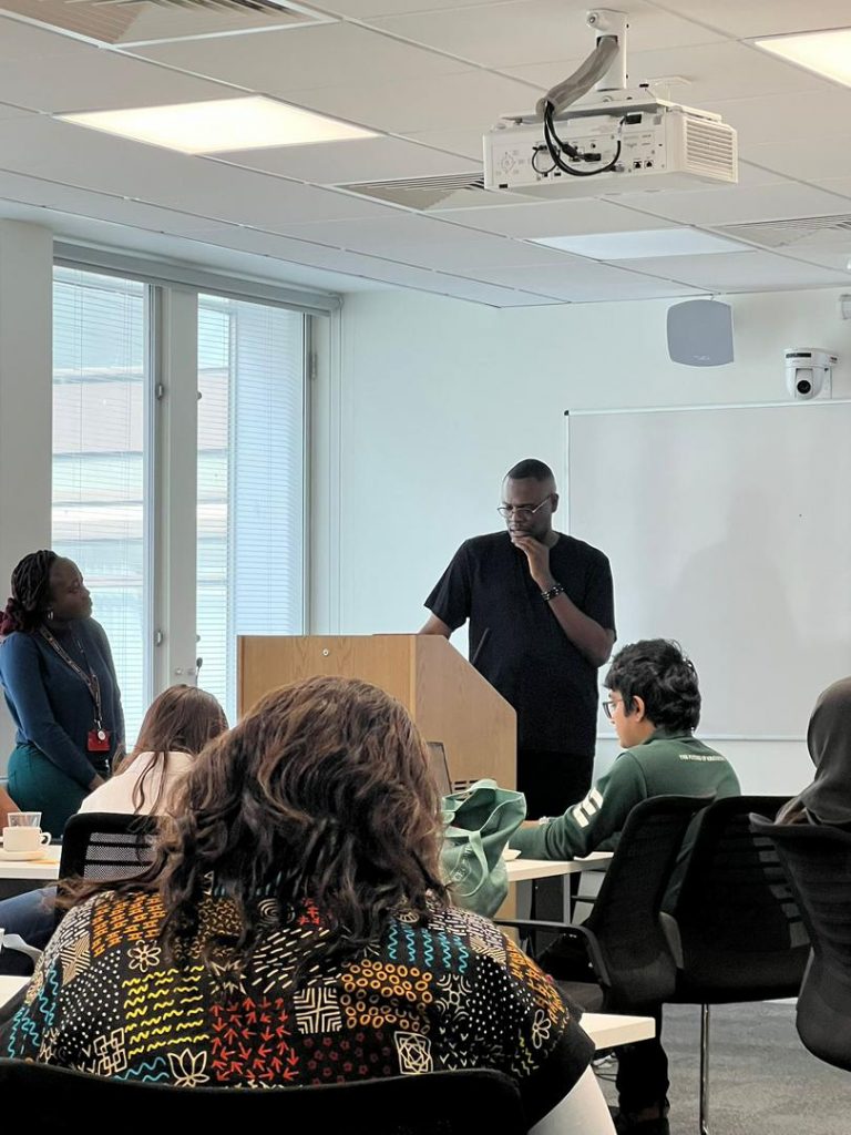 Chude Jideonwo Speaks at LSE’s Career Transitions Lab for African Students Chude Speaks At LSE Event 768x1024