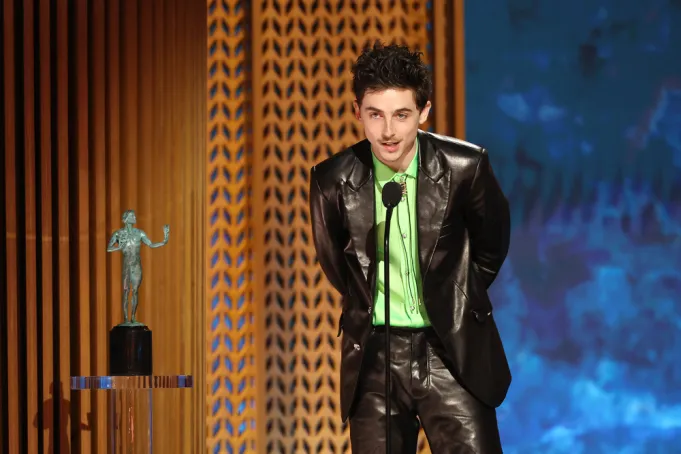 Timothee Chalamet SAG Awards Win 2