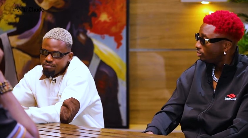 We met at a restaurant and became a duo without any backup plan - Ajebo Hustlers sits #WithChude Ajebohustlers