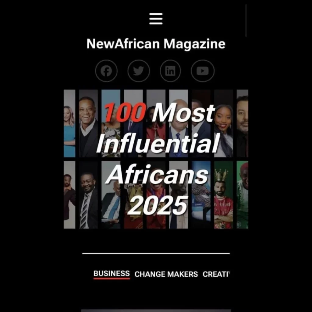 New African magazine list Chude Jideonwo as one of the most influential Africans of 2025 Truly An Honour To Be Listed In @newafricanmags ‘100 Most Influential Africans 2025Its Been 1024x1024