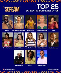 BEST OF 2025 🏅 AFRICAN GIANTSTOP 25 SCREEN PERSONALITIES OF ‘25@ebuka @withchude @nons Miraj @ 250x300
